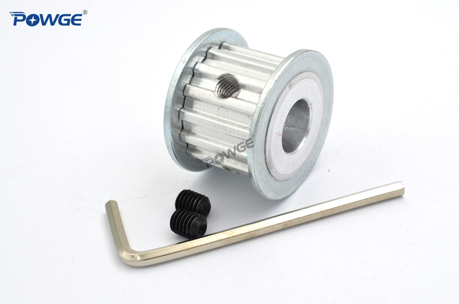 POWGE Trapezoid 12 Teeth T5 Timing Synchronous pulley Bore 5/6/6.35/7/8mm for belt width 10mm/15mm wheel 12-T5-10 AF 12teeth 12T