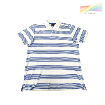 Mizuno Blue and White Striped T-Shirt