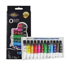 12 Colors/Set Professional Oil Paints Colors Painting Water Color Oil Paint Drawing Pigments Art Supplies with 1 Brush