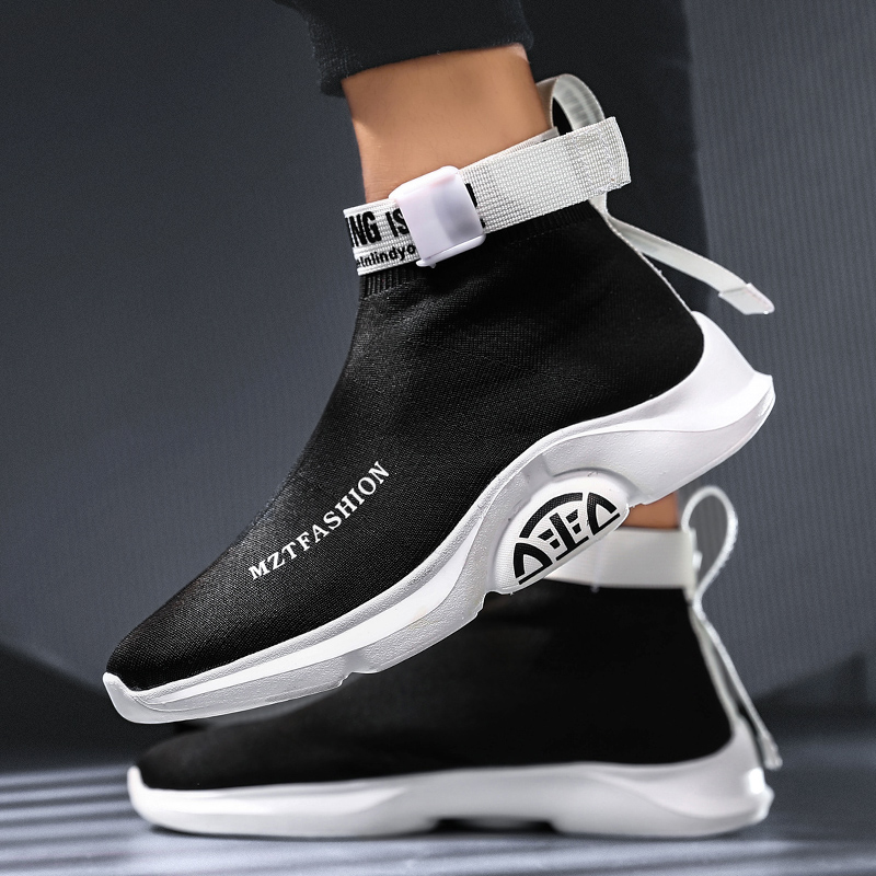 2020 Men Tennis Shoes High Top Chunky Male Sneakers Gym Sport Shoes Breathable Ankle Boots Men Socks Footwear Tenis Masculino