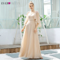 Elegant Blush Bridesmaid Dresses Ever Pretty EP00638 A-Line Ruffles With Jacket Appliques Wedding Guest Dresses Vestiti Eleganti