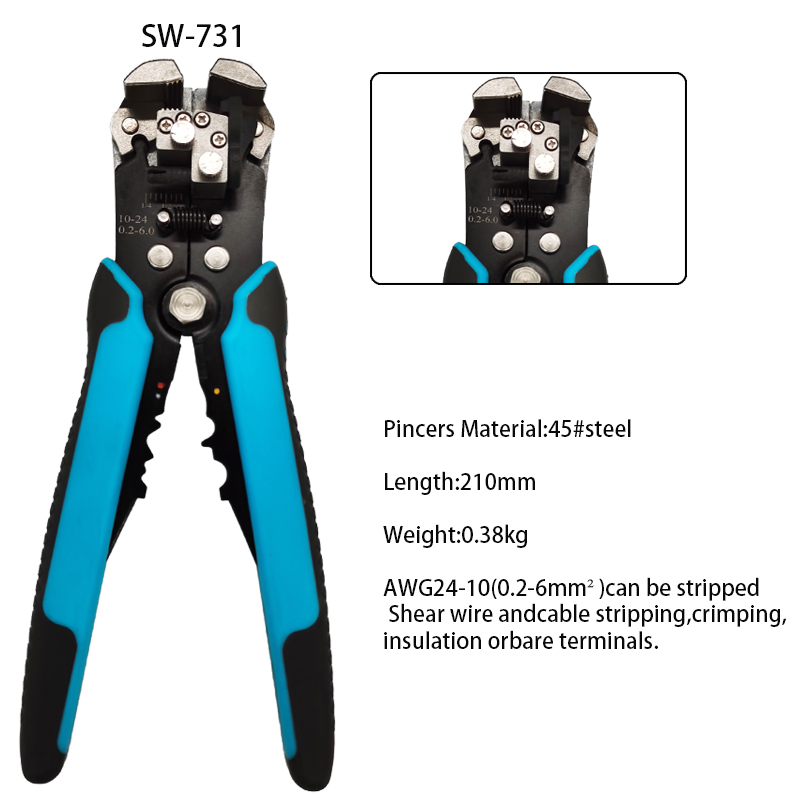 Electrical Electrician Crimping Tool Kit , HSC8 6- 4A Pliers , Multifunctional Wire Stripper, for Tube Terminal 1200pcs /box