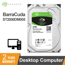 Seagate BarraCuda 2TB Desktop HDD Internal Hard Disk Drive 2TB 3.5" SATA3 6Gb/s 5400RPM Hard Drive For Computer ST2000DM005