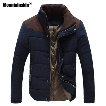 Mountainskin Autumn Winter Men's Parka Cotton Warm Coats Thick Jackets Padded Overcoat Male Outerwear Mens Brand Clothing SA587