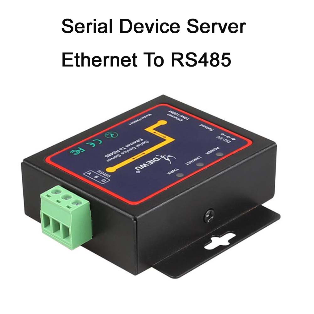 RJ45 to RS485 Industrial-grade Serial Device Server RJ45 to RS485 Modbus Ethernet networks server Supports TCP/RTU/UDP Converter