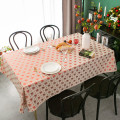 New Year Christmas Table Cloth Snowflakes Cotton And Linen Tablecloth Rectangle Nordic Simple Adornment Tablecloth Cover Towel