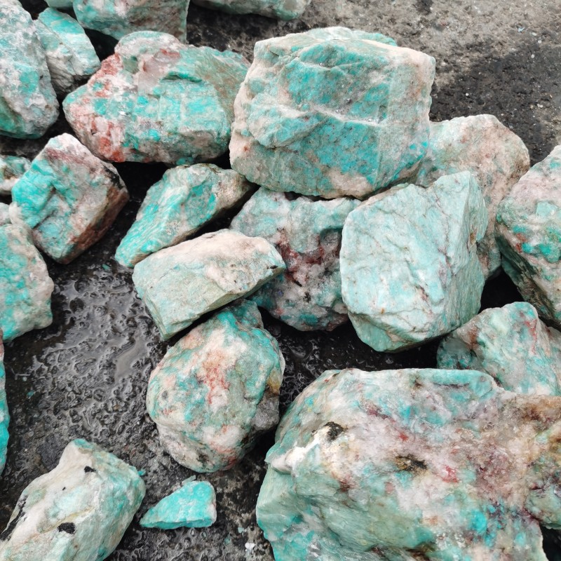 Natural Blue Turquoise Quartz Crystal Rough Rock stones Mineral Specimen Healing Crystal Home Decor DIY Gift 100-350g