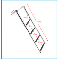 BSET MATEL 4 Steps Boat Stainless Steel 304 Telescoping Folding Ladder Deck Outboard Swim Platform Boat Marine Yacht Accessories