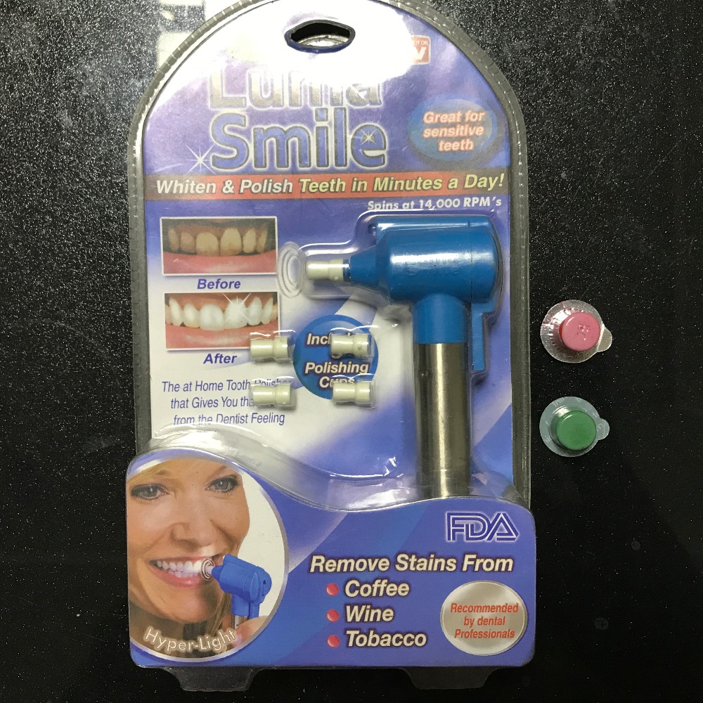Tooth Polishing Dental Whitening Burnisher Polisher with Polishing Paste Whitener Stain Remover Professional Teeth Whitening Kit