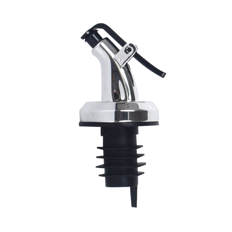 Oil Bottle Stopper Lock Plug Seal Leak-proof Food Grade Rubber Plastic Nozzle Sprayer Liquor Dispenser Wine Pourer Kitchen Tool