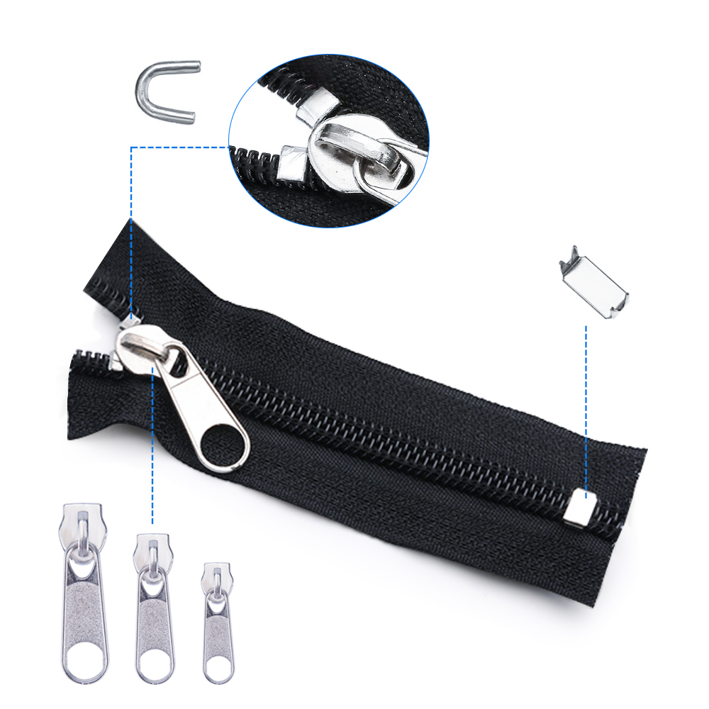 85pcs Zipper Repair Kit Zipper Sliders Install Pliers Tool Zipper Replacement Rescue Instant Repair Kit Jacket Zippers Fix Plier
