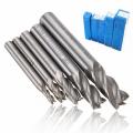 HSS-AL Straight Shank 4 Flute Tough Metal End Processing Mill Cutter Drill Bit For Wood Carbide Router Tool 4/6/8/10/12mm