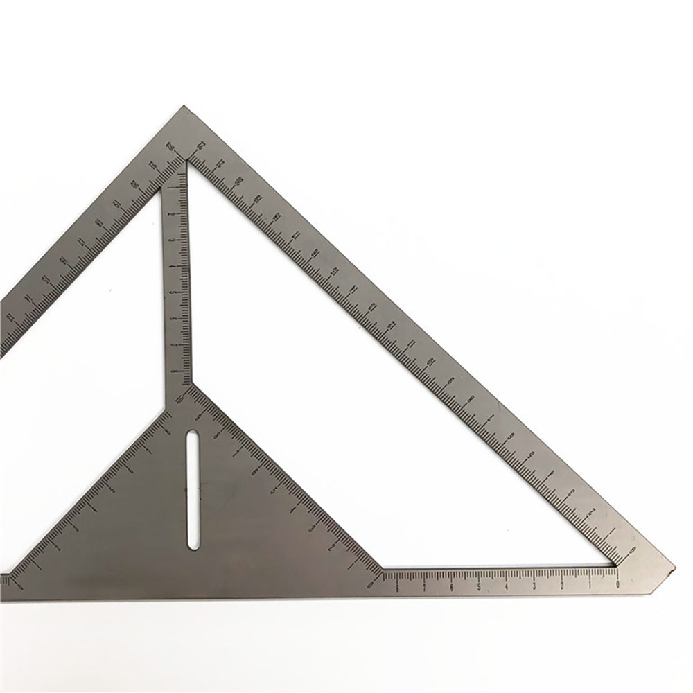 Multifunction Triangle Ruler Floor Drain Angle Ruler Pattern Tile Ruler Stainless Steel for Woodwroking Metal Measuring Tool