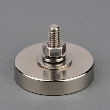 194lb High Magnet Strong Large Neodymium Magnets Power Fixed Magnetic Material Base Base with 1/4''-20 Male Threaded Stud