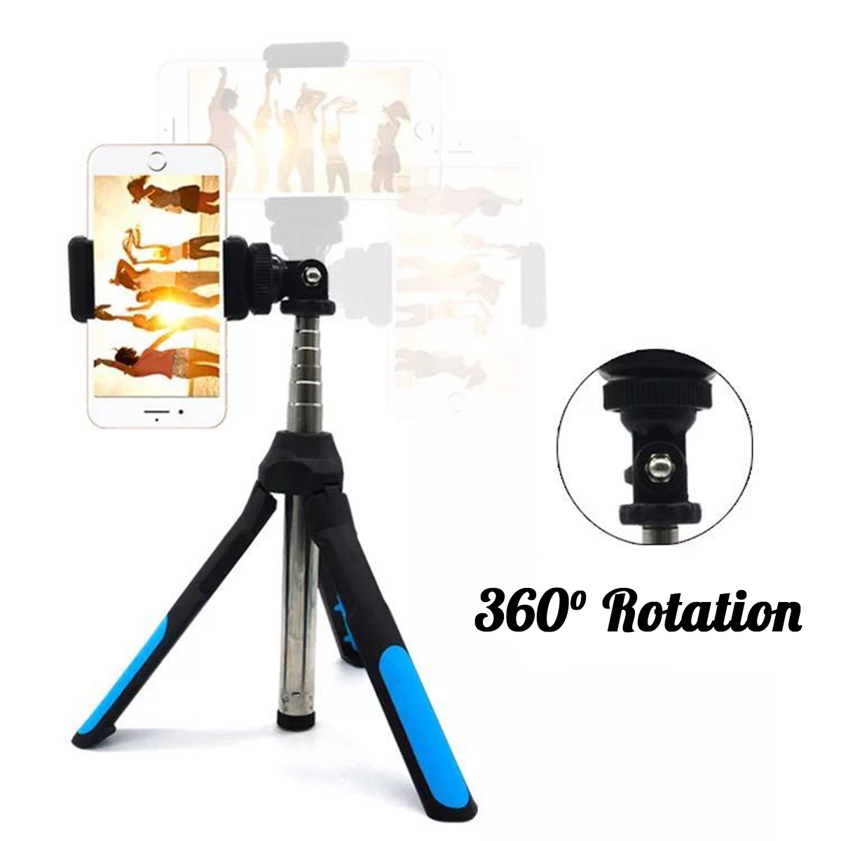 3 in 1 Camera Tripod bluetooth Selfie Stick Wireless Monopod For Gopro 5 6 7 Sports SLR Camera For iPhone XR XS X 8 Smartphone