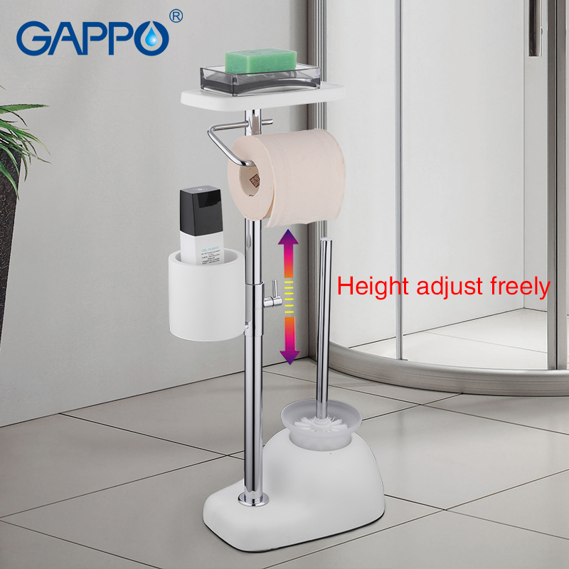 GAPPO toilet brush white bathroom toilet holders free standing accessories brushed bathroom Toilet Brush holder