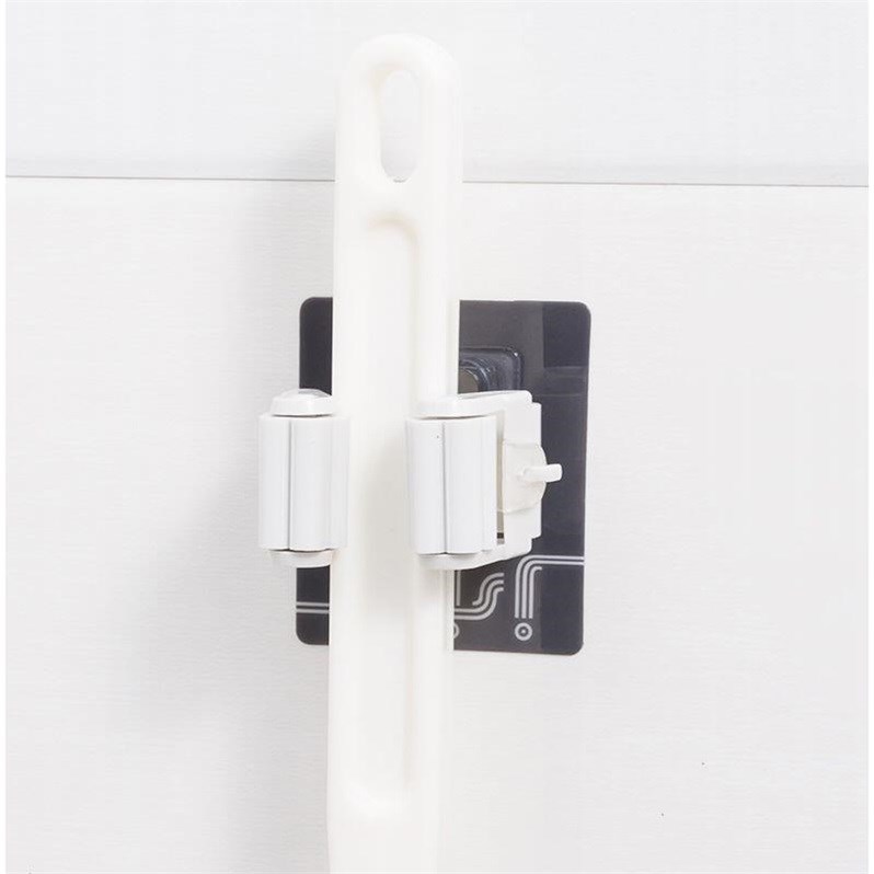 1 pcs Mop Hook Wall Mount Hanging Mop Hook Bathroom Shower Holder Storage Rack adhensive hook For home bathroom accessories