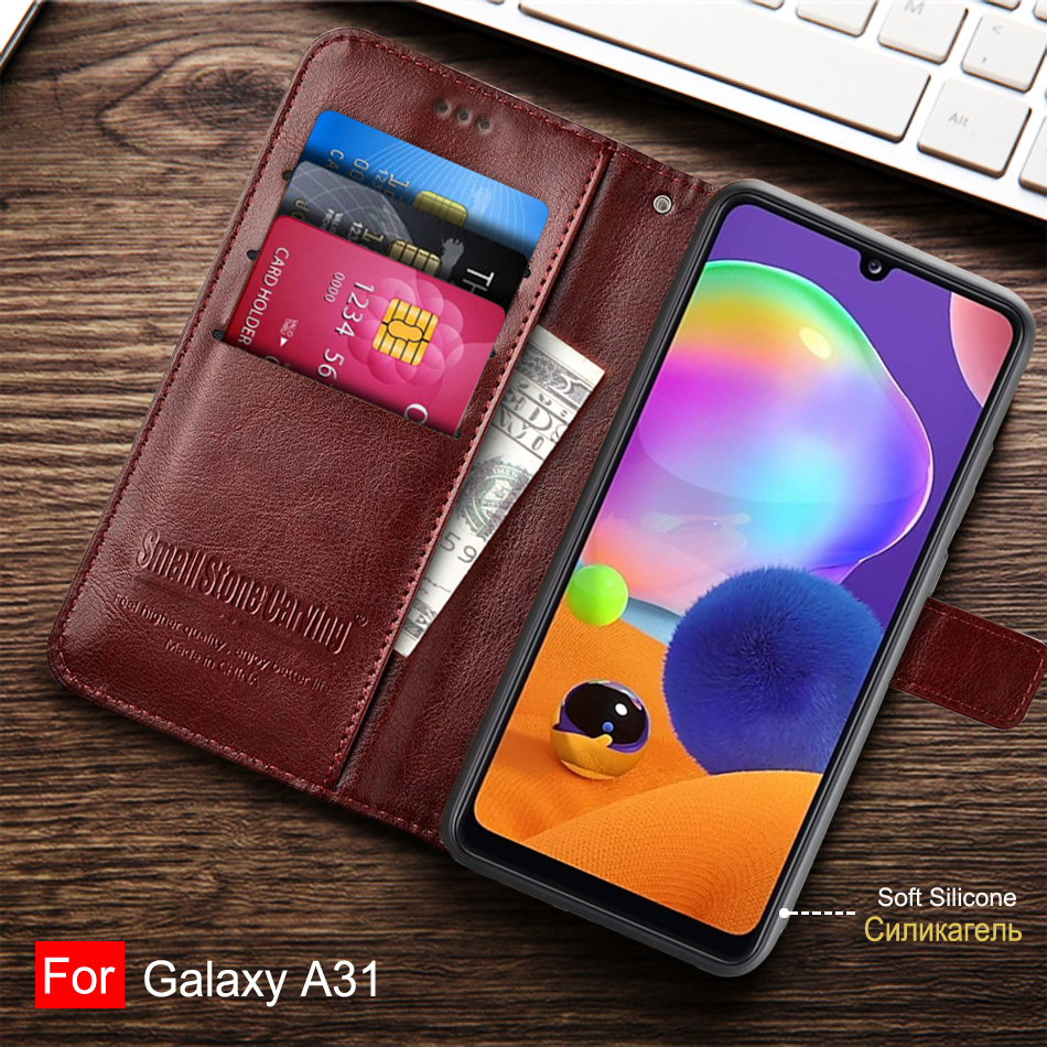 Flip Case For Samsung Galaxy A31 Case retro Leather Wallet Cover For Samsug A 31 Phone Bag Case Galaxy A31 Magnetic Book Cover