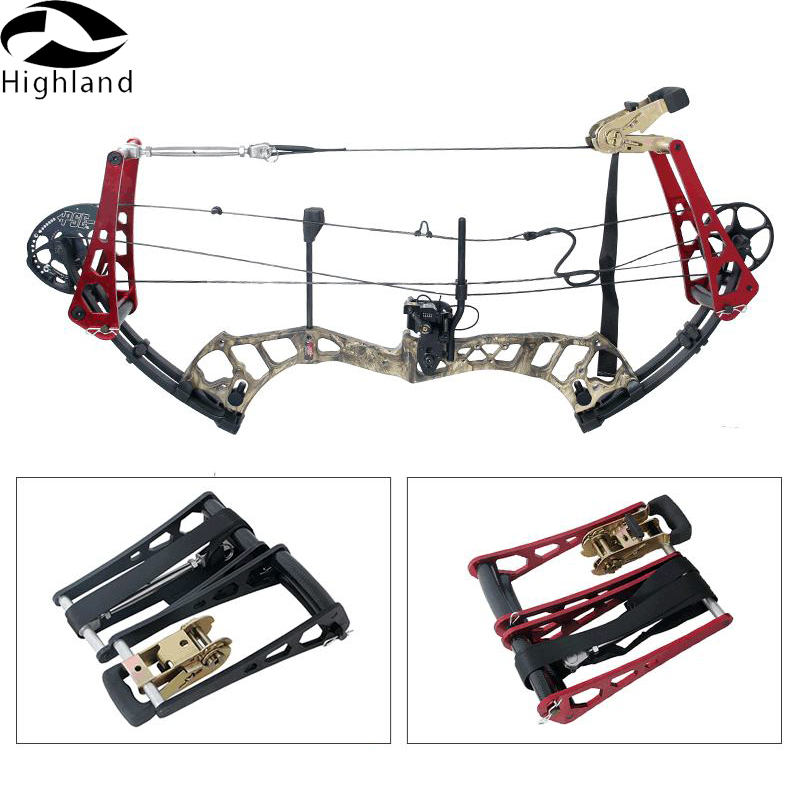 Aluminum Alloy Full Split Ratchet-Loc Archery Compound Bow Press String Changer Adjust Tools