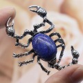 Crystal agate shell scorpion inlaid gem alloy Pendant