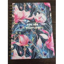 Notebook Watercolor Florals Cover, Large Blank Note Book - 120 Pages, Size 8.5" x 11" for Business and Home