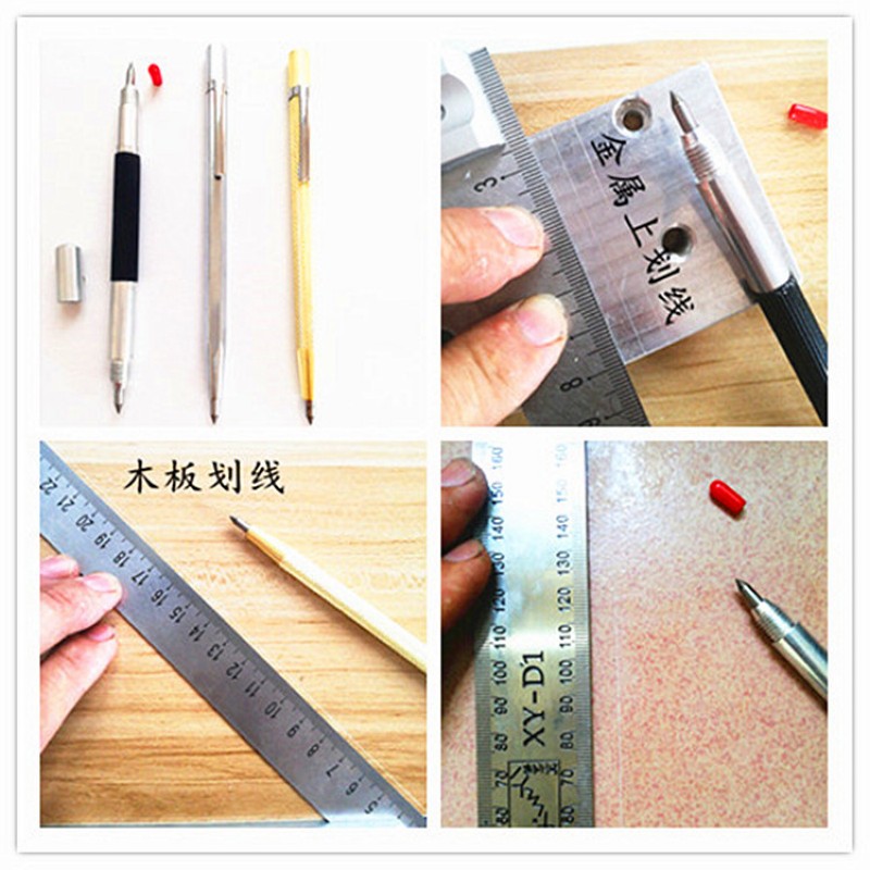 1 Pcs Woodworking Aluminum alloy scribe ruler Tool part Carpenter Woodworking tool