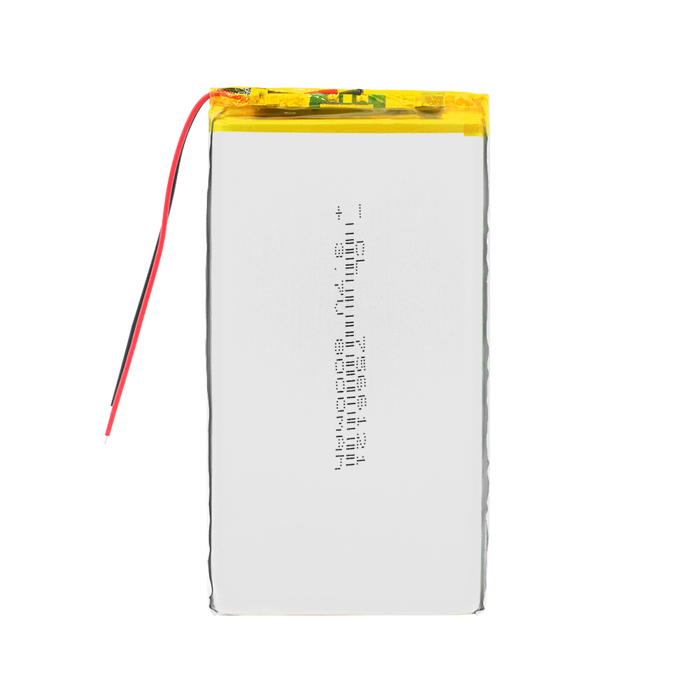 3.7 V polymer lithium battery 7566121 8000MAH Tablet PC DIY Rechargeable Li-ion Cells For PSP Tablet PC DVD GPS MID PDA E-book