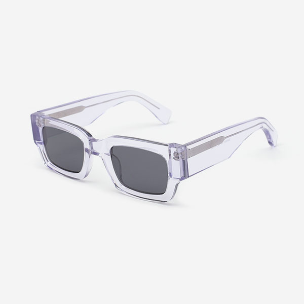 Square Shape Acetate  Unisex Sunglasses 22A6001