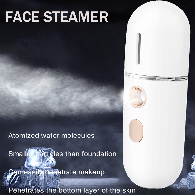 30ML Portable Facial Steamer Face Sprayer USB Nebulizer Nano Facial Steamer Humidifier Hydrating Women Beauty Skin Care Tools
