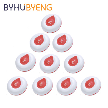 BYHUBYENG 10pcs Portuguese Call Button Pager Restaurant Pager Wireless Waiter Calling System Restaurant Equipments Catering