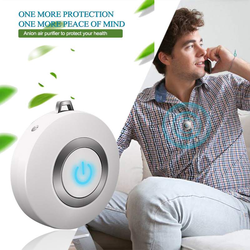 USB Air Purifiers Necklace Mini Portable Wearable Air Cleaner Negative Ion Generator Low Noise Air Freshener