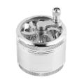 55MM 4 Layers Tobacco Spice Grinder Herb Weed Grinder with Mill Handle Salt and Pepper Mills Kitchen Tools