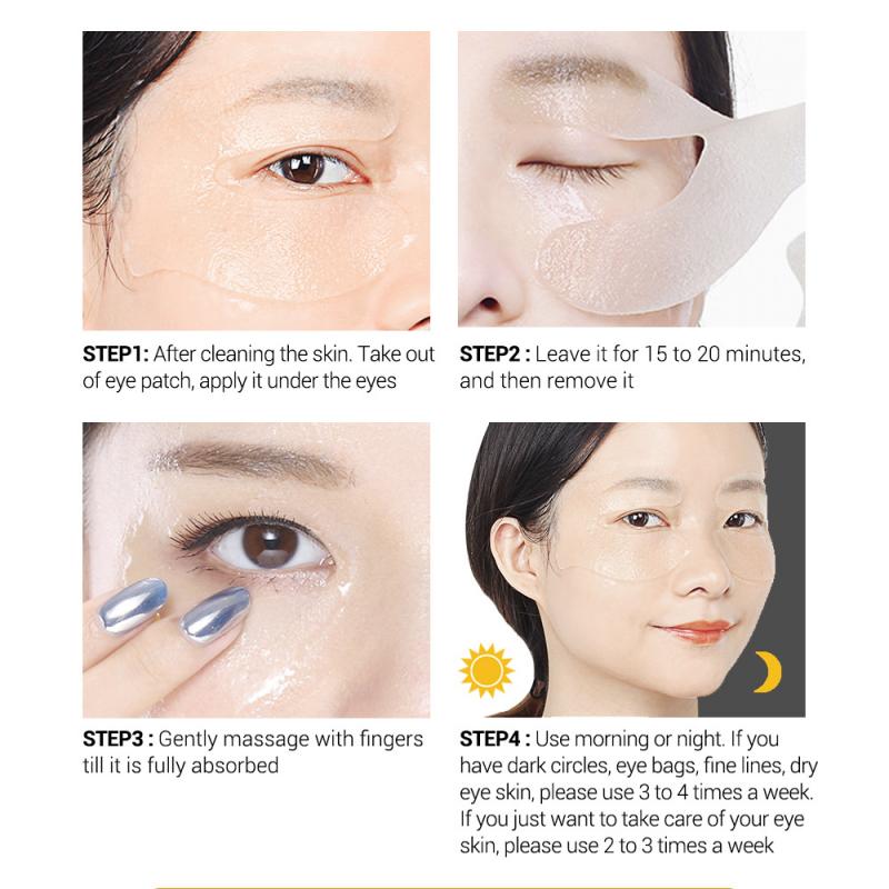 LANBENA Breathable Retinol Hyaluronic Acid Eye Masks Removing Dark Circles Remove Puffiness Moisturize Your Eyes Skin Care TSLM1