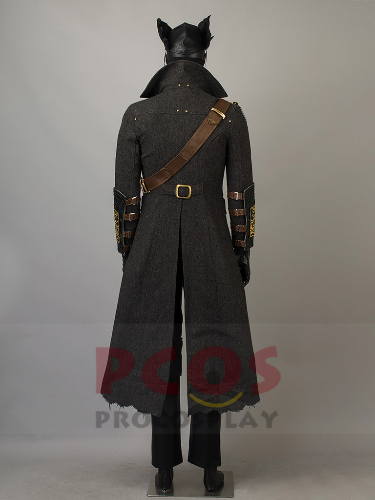 Hot sales Bloodborne DLC The Hunter Cosplay Halloween Game Blood Costume Men Victoria Mask scarf Cos Set mp003779