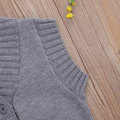 2020 0-3Y Toddler Kids Baby Girl Winter Autumn Knited Vest Waistcoats Sweat Solid V neck Solid Color Button Top