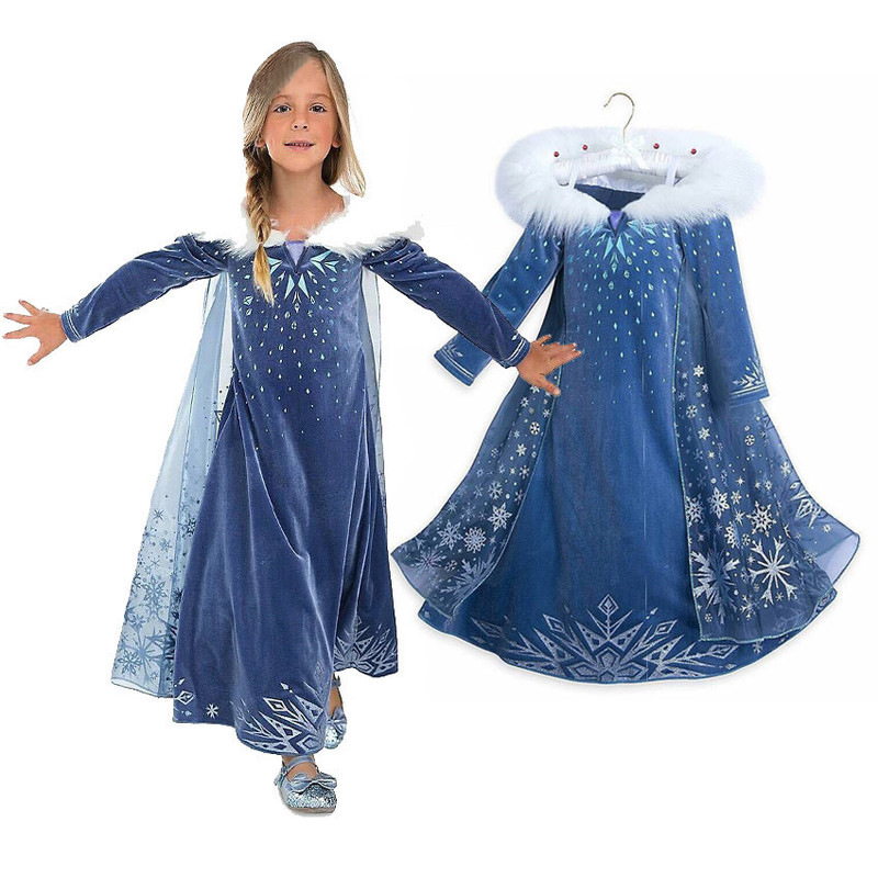 4 7 8 9 10 Years Girls Dress Children Role-Play Costume Princess Girls Ball Gown Party Christmas Dress Cosplay Dresses