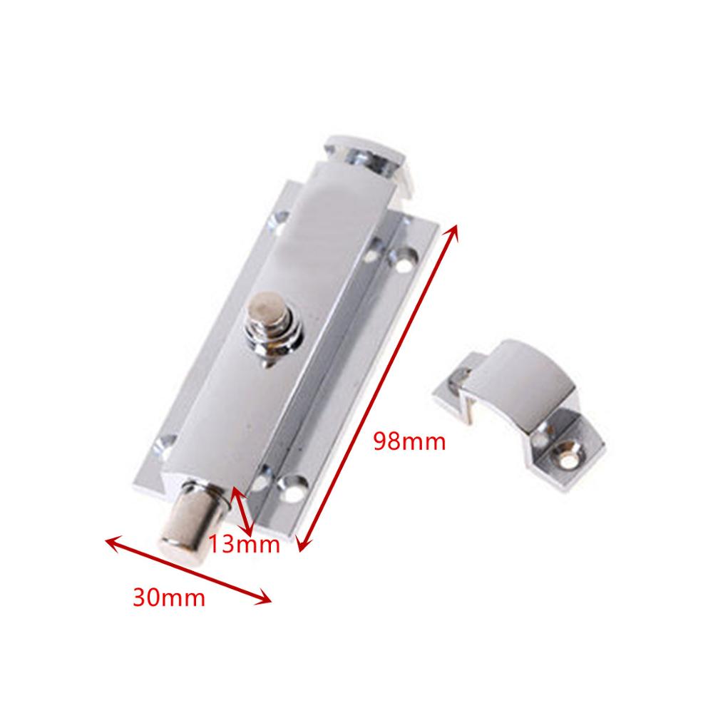 4'' Hotel Office Home Security Lock Chrome Door Lock Door Window Security Bolt Door Lock Latch Gate Cabinet Latch