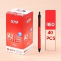 40pcs red smooth