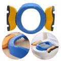 Baby Toilet Seat Trainer Portable Baby Indoor Baby Travel Potty Rings for Kids(Blue)