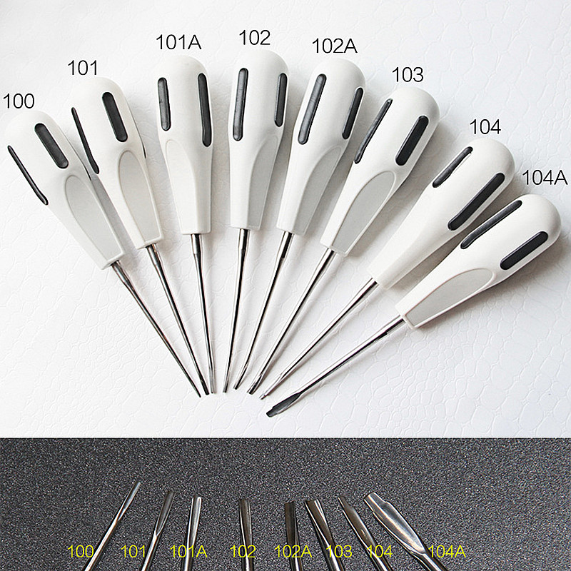 1 Set Stainless Steel Dental Elevator Curved Root Minimally Invasive Tooth Extraction Dentistry Lab Dentist Equipment Tools