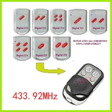Digital 212 214 224 232 remote control 433,92MHz copy duplicator gate garage door Digital 433.92mhz remote control