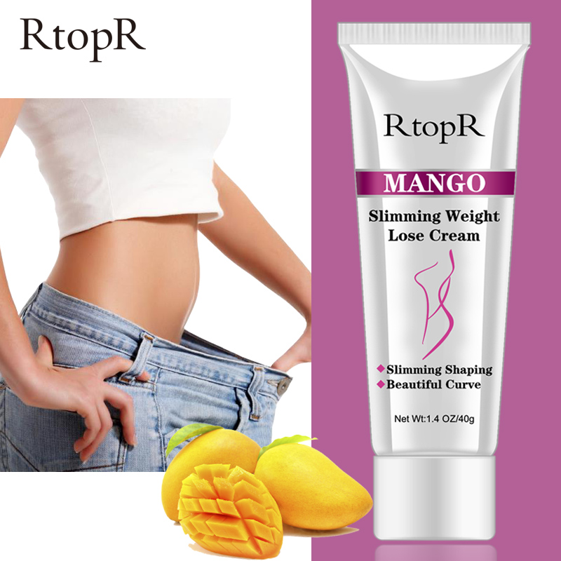 RtopR Cellulite Removal Slimming Cream Mango Fast Burning Fat Weight Loss Firming Cream Burning Body Leg Waist Fat Skin Care