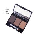 3 Color Eyebrow Powder Palette Cosmetic Eye Brow Waterproof Long Lasting Eyes Shadow Hot Selling