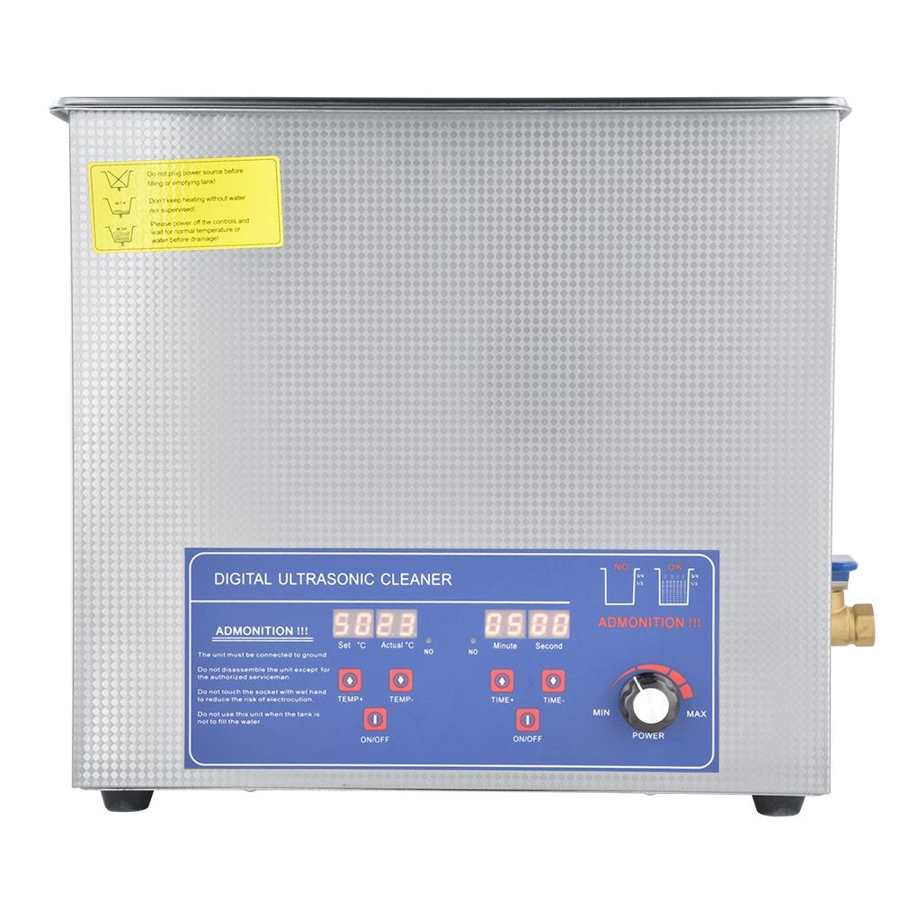 70AL 19L Adjustable Power Ultrasonic Cleaner with Digital Heater Timer for Jewelry Razor Parts Cleaning Tank 40KHz 600W