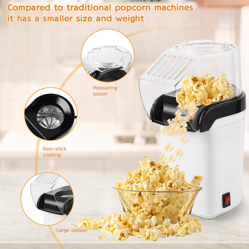 Air corn per Maker, Electric Hot Air corn Machine-1200W, Oil-Free US Plug