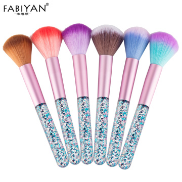 Soft Gradient Nail Art Cleaning Pen Brush Dust UV Gel Powder Removal Sequins Manicure Clean Makeup Cosmetic Tool 6 Colors