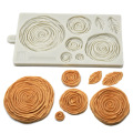 Ruffled Roses Mould Cake Decorating Tools Fondant Mold Silicone Mold For Sugarpaste Flower Paste Marzipan Modelling Paste K259