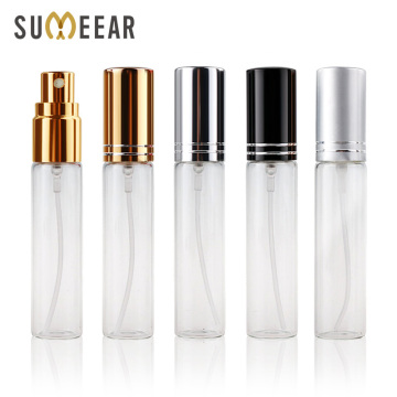 100 PCS/Lot 10ML Portable Mini Refillable Perfume Bottle Empty Metal Spray Bottle Perfume Bottles Atomizer Container Sample Gift