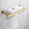 Bathroom Accessories Set Brushed Gold Bathroom Shelf,Towel Rack,Towel Hanger Paper holder,Toilet Brush Holder Bath Hardware Sets