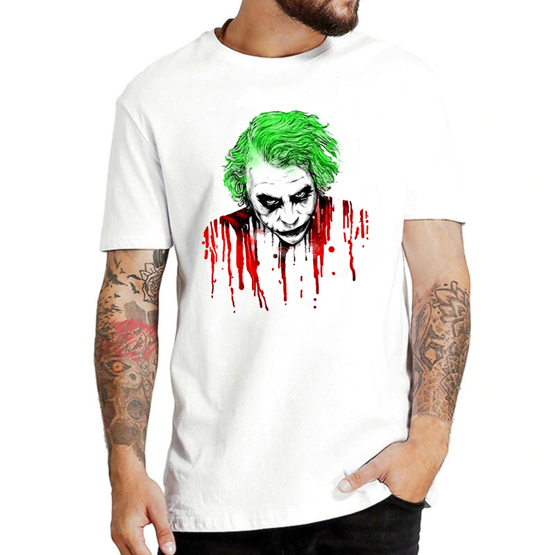 Joker Joaquin Phoenix T Shirt Short Sleeve Boy/girl/kids Top Tees Men T-shirt Funny Halloween Horror Satan Chucky TShirt Shirt